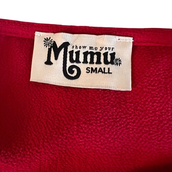 Show Me Your Mumu Shiloh Slip Dress in Cherry Size S - Picture 2 of 7